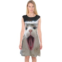Wow Kitty Cat From Fonebook Capsleeve Midi Dress by 2853937