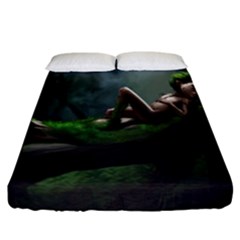 Wooden Child Resting On A Tree From Fonebook Fitted Sheet (california King Size) by 2853937