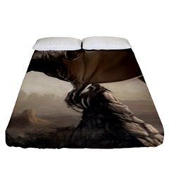 Lord Of The Dragons From Fonebook Fitted Sheet (california King Size) by 2853937