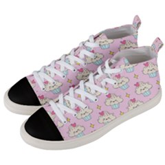 Kawaii Cupcake  Men s Mid-top Canvas Sneakers by lisamaisak