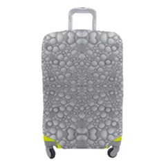 Modern Ornate Geometric Silver Pattern Luggage Cover (small) by dflcprintsclothing