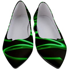 Green Light Painting Zig-zag Women s Block Heels  by Dutashop