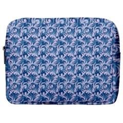 Blue Pattern Scrapbook Make Up Pouch (large) by Dutashop