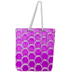 Hexagon Windows  Full Print Rope Handle Tote (large) by essentialimage365