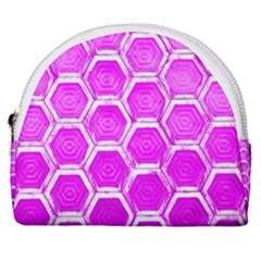 Hexagon Windows  Horseshoe Style Canvas Pouch by essentialimage365