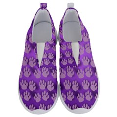 Pattern Texture Feet Dog Purple No Lace Lightweight Shoes by Dutashop