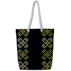 Pattern Background Vector Seamless Full Print Rope Handle Tote (small) by Dutashop