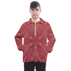 Background Floral Pattern Men s Half Zip Pullover by Dutashop