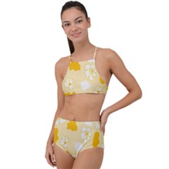 Abstract Daisy High Waist Tankini Set by Eskimos