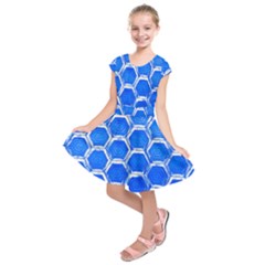 Hexagon Windows Kids  Short Sleeve Dress by essentialimage365