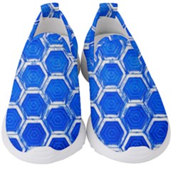 Hexagon Windows Kids  Slip On Sneakers by essentialimage365