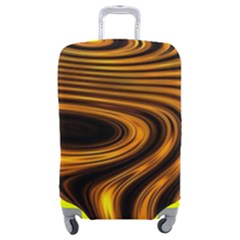 Wave Abstract Lines Luggage Cover (medium) by Dutashop