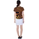 Wave Abstract Lines Women s Sports Top View2