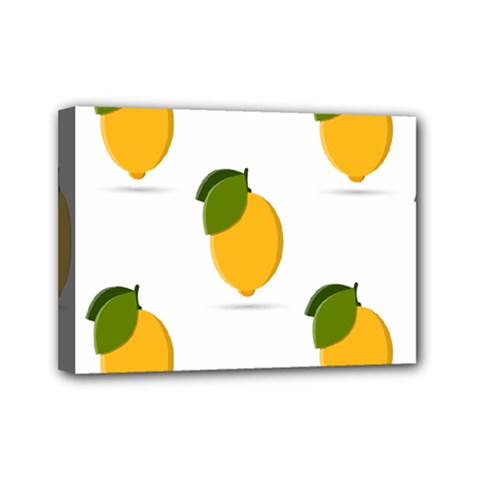 Lemon Fruit Mini Canvas 7  X 5  (stretched) by Dutashop