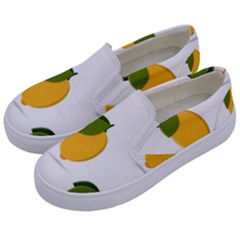 Lemon Fruit Kids  Canvas Slip Ons by Dutashop