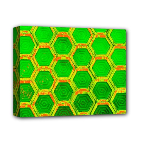 Hexagon Window Deluxe Canvas 14  X 11  (stretched) by essentialimage365