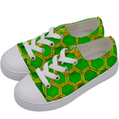 Hexagon Window Kids  Low Top Canvas Sneakers by essentialimage365