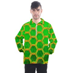 Hexagon Window Men s Half Zip Pullover by essentialimage365