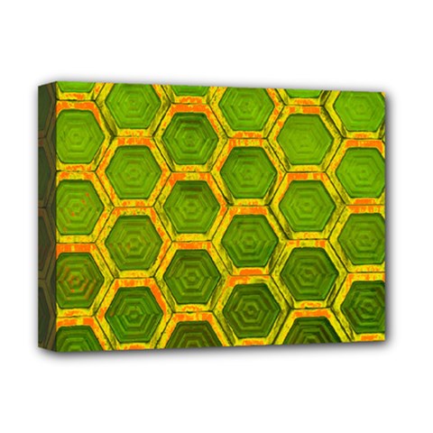 Hexagon Windows Deluxe Canvas 16  X 12  (stretched)  by essentialimage365