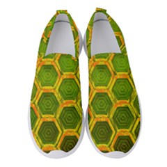 Hexagon Windows Women s Slip On Sneakers by essentialimage365