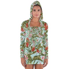 Spring Flora Long Sleeve Hooded T-shirt by goljakoff