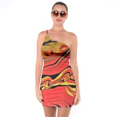 Warrior Spirit One Soulder Bodycon Dress by BrenZenCreations