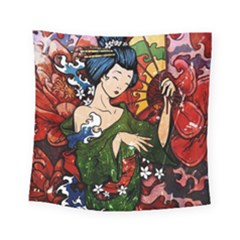 Geisha Square Tapestry (small)