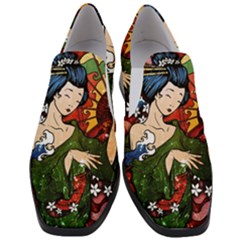 Geisha Women Slip On Heel Loafers