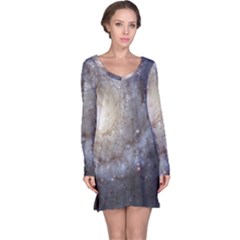 Spiral Galaxy Long Sleeve Nightdress by ExtraGoodSauce