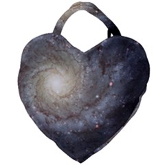 Spiral Galaxy Giant Heart Shaped Tote by ExtraGoodSauce