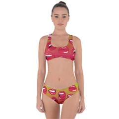 Hot Lips Criss Cross Bikini Set by ExtraGoodSauce