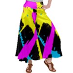 Splatter Splatter Satin Palazzo Pants