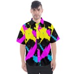 Splatter Splatter Men s Short Sleeve Shirt