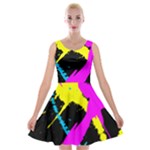 Splatter Splatter Velvet Skater Dress