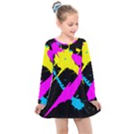 Splatter Splatter Kids  Long Sleeve Dress