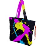 Splatter Splatter Drawstring Tote Bag