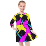 Splatter Splatter Kids  Quarter Sleeve Shirt Dress