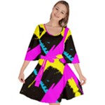 Splatter Splatter Velour Kimono Dress