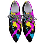 Splatter Splatter Pointed Oxford Shoes