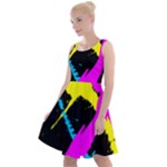 Splatter Splatter Knee Length Skater Dress