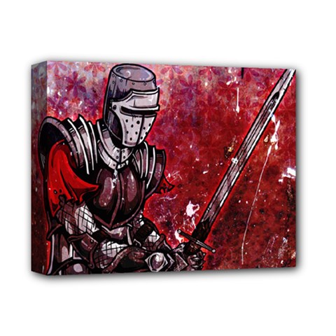 Knight Deluxe Canvas 14  X 11  (stretched) by ExtraGoodSauce