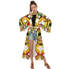 Sugar Skulls Maxi Kimono by ExtraGoodSauce