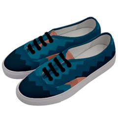 Flat Ocean Waves Palette Men s Classic Low Top Sneakers by goljakoff