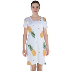 Pineapple Pattern Short Sleeve Nightdress by goljakoff