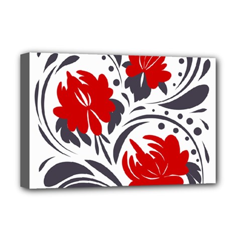 Red Leaves Deluxe Canvas 18  X 12  (stretched) by Eskimos