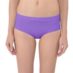 Amethyst Purple Mid-waist Bikini Bottoms by FashionLane