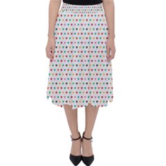 Hearts Pattern Classic Midi Skirt by designsbymallika