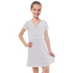 Hearts Pattern Kids  Cross Web Dress by designsbymallika