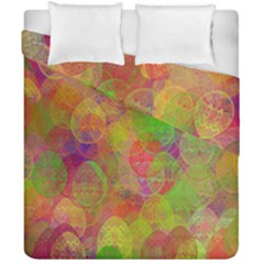 Easter Egg Colorful Texture Duvet Cover Double Side (california King Size) by Dutashop