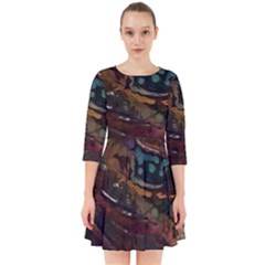 Abstract Art Smock Dress